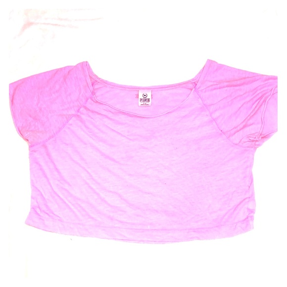 Pink off the should crop top - Picture 1 of 1